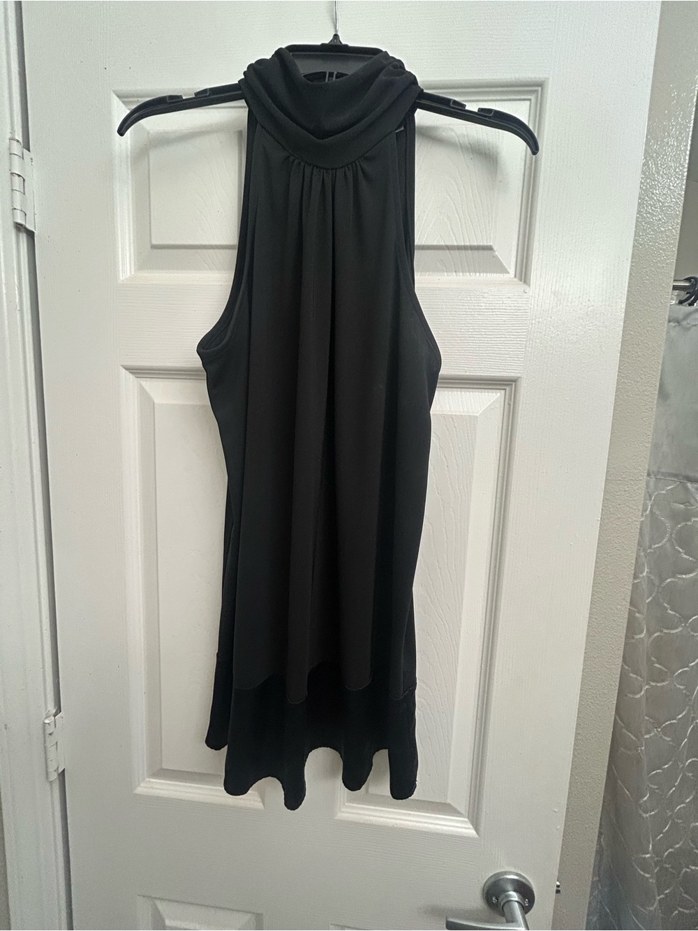 INC International Concepts Black Sleeveless Halter Top
